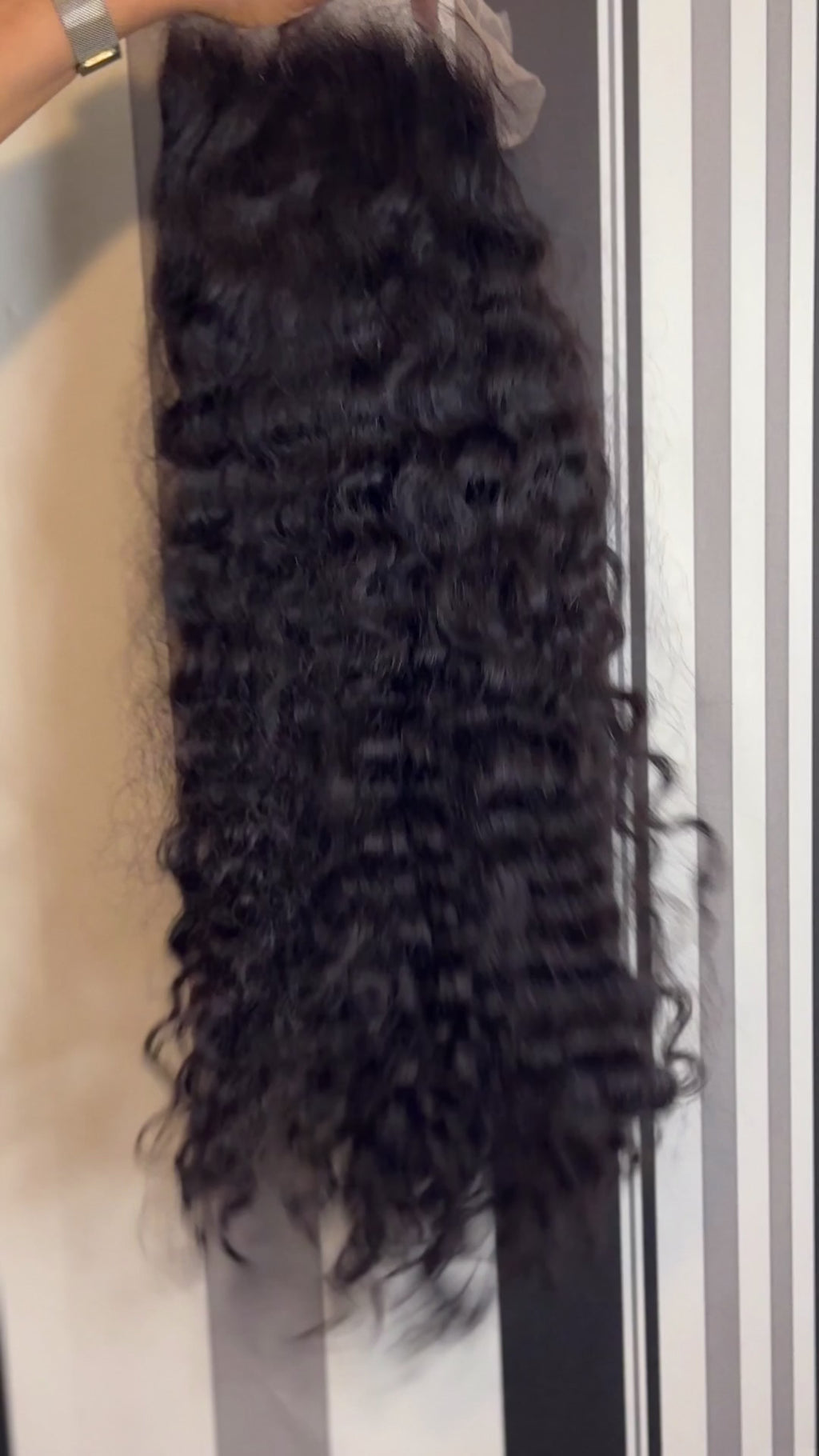 RAW WAVY/CURLY 13" BY 6" HD FRONTAL WIG